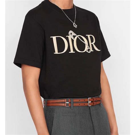 dior mens cotton t-shirt|Dior t shirt men's price.